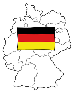 Eine Karte von Deutschland