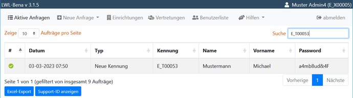 Auftrag erfolgreich abgeschlossen